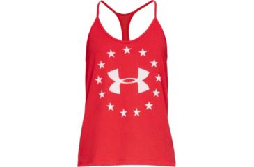 Image of SHED, Under Armour Freedom Logo Tank - Womens, Red, Small, 1333377-600-S