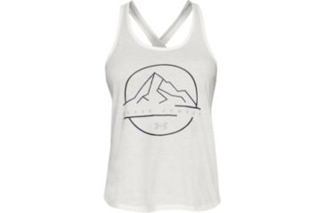 Image of SHED, Under Armour Outdoor Icon Tank -Womens, Onyx White, Small, 1325813-112-S