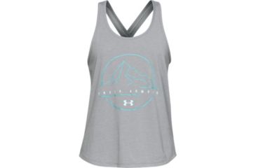 Image of SHED, Under Armour Outdoor Icon Tank - Womens, Steel Medium Heather, Small, 1325813-35-S