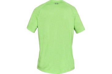 Image of SHED, Under Armour Tech 2.0 Short Sleeve V-Neck Shirt - Mens, Zap Green, Large, 1328190-722-L