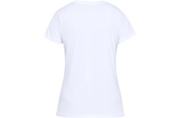 Image of SHED, Under Armour Tech Wordmark Tee - Womens, White, Small, 1345686-100-S