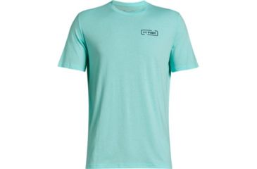 Image of SHED, Under Armour Tuna Flag Tee - Mens - Mens, Neo Turquoise, Large, 1328138-361-L
