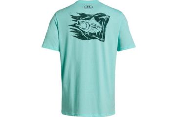Image of SHED, Under Armour Tuna Flag Tee - Mens - Mens, Neo Turquoise, Large, 1328138-361-L