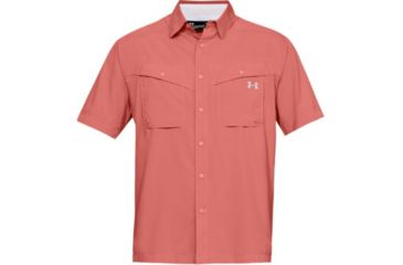 Image of SHED, Under Armour Ua Tide Chaser Short Sleeve Shirt - Mens, Coho, Large, 1290743-811-L