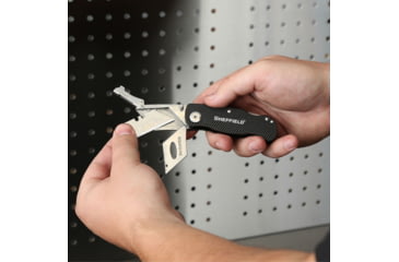 Image of Sheffield Lock Back Utility Folding Knife, 3.5in, Black, 12613