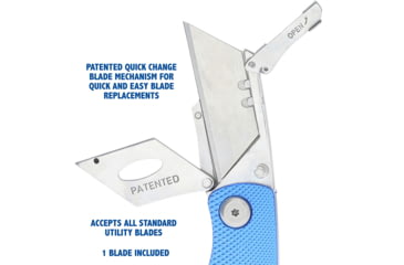 Image of Sheffield Lock Back Utility Folding Knife, 3.5in, Blue, 12113