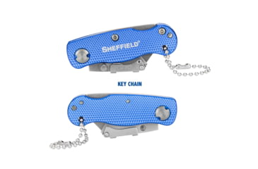 Image of Sheffield Mini Ultimate Lock Back Utility Folding Knife, Blue, 12116