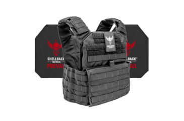 Image of Shellback Tactical Banshee Active Shooter Kit with Level IV Model 4S17 Armor Plates, Black, One Size, SBT-BANRIF-4S17-BK