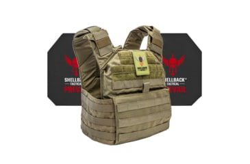Image of Shellback Tactical Banshee Active Shooter Kit with Level IV Model 4S17 Armor Plates, Ranger Green, One Size, SBT-BANRIF-4S17-RG