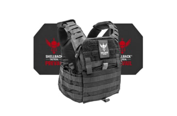 Image of Shellback Tactical Banshee Elite 2.0 Active Shooter Kit with Level IV Model 4S17 Armor Plates, Black, One Size, SBT-BANELT-4S17-BK