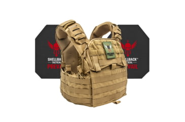Image of Shellback Tactical Banshee Elite 2.0 Active Shooter Kit with Level IV Model 4S17 Armor Plates, Coyote, One Size, SBT-BANELT-4S17-CT