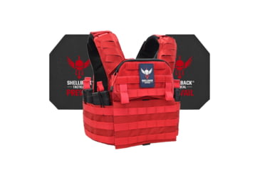 Image of Shellback Tactical Banshee Elite 2.0 Active Shooter Kit with Level IV Model 4S17 Armor Plates, Range Red, One Size, SBT-BANELT-4S17-RD