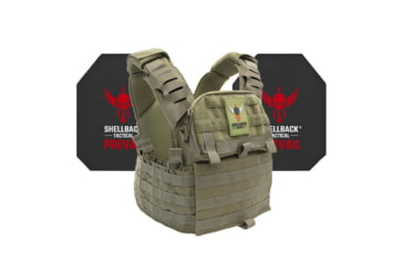 Image of Shellback Tactical Banshee Elite 2.0 Active Shooter Kit with Level IV Model 4S17 Armor Plates, Ranger Green, One Size, SBT-BANELT-4S17-RG