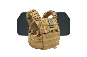 Image of Shellback Tactical Banshee Elite 2.0 Body Armor Kit with Level III+ Model P5mmSAO Armor Plates, Coyote, One Size, SBT-BANELT-P5MM-CT