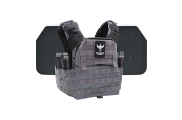 Image of Shellback Tactical Banshee Elite 2.0 Body Armor Kit with Level III+ Model P5mmSAO Armor Plates, Wolf Grey, One Size, SBT-BANELT-P5MM-WG