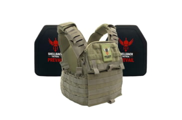 Image of Shellback Tactical Banshee Elite 2.0 Lightweight Level IV Ceramic Plates Armor Kit, Ranger Green, One Size, SBT-BANELT-4SICMH-RG