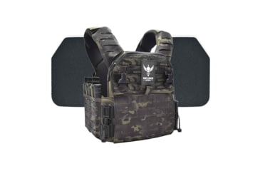 Image of Shellback Tactical Banshee Elite 3.0 Body Armor Kit with Level III+ Model P5mmSAO Armor Plates, Multicam Black, L/XL, SBT-BANELT3-P5MM-RGMB-LXL