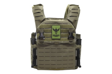 Image of Shellback Tactical Banshee Elite 3.0 Lightweight Level III Armor System, SAPI Cut, Single Curved, 10x12in, Ranger Green, 2XL/3XL, SBT-BANELT3-LON-III-P-BK-2X3X