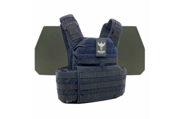 Image of Shellback Tactical Banshee Rifle Level IV Body Armor Kit with Model L410 Plates, Navy Blue, One Size, SBT-BANRIF-L410-NB