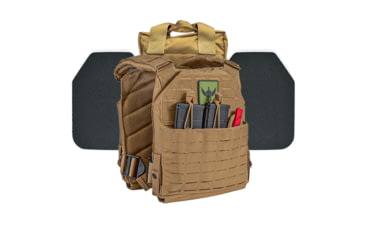 Image of Shellback Tactical Defender 2.0 Active Shooter Armor Kit with Level III+ Model P5mmSAO Armor Plates, Coyote, One Size, SBT-9040-P5MM-CT