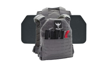 Image of Shellback Tactical Defender 2.0 Active Shooter Armor Kit with Level III+ Model P5mmSAO Armor Plates, Wolf Grey, One Size, SBT-9040-P5MM-WG
