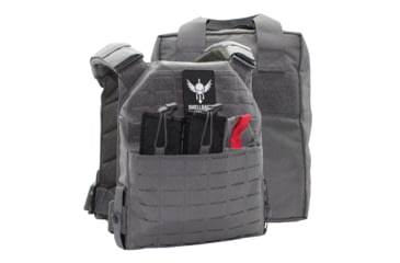 Image of Shellback Tactical Defender 2.0 Active Shooter Kit, Plate Carrier and Bag, Wolf Grey, One Size, SBT-9040-WG