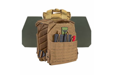 Image of Shellback Tactical Defender 2.0 Level IV Active Shooter Armor Kit with Model L410 Plates, Coyote, One Size, SBT-9040-L410-CT