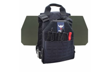 Image of Shellback Tactical Defender 2.0 Level IV Active Shooter Armor Kit with Model L410 Plates, Navy Blue, One Size, SBT-9040-L410-NB