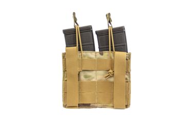 Image of Shellback Tactical Double M4 Open Top Rifle Mag Pouch, Multicam, One Size Fits Most GSA-M4DOMP-MC