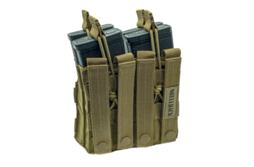 Image of Shellback Tactical Double Stacker Open Top Pouch for Four M4/AR15 Mag, Coyote, One Size, SBT-2200-CT
