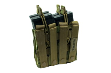 Image of Shellback Tactical Double Stacker Open Top Pouch for Four M4/AR15 Mag, Multicam, One Size, SBT-2200-MC