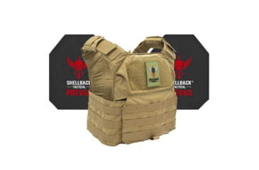 Image of Shellback Tactical Patriot Active Shooter Kit with Level IV Model 4S17 Armor Plates, Coyote, One Size, GSA-PATPC-4S17-CT