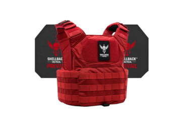 Image of Shellback Tactical Patriot Active Shooter Kit with Level IV Model 4S17 Armor Plates, Range Red, One Size, GSA-PATPC-4S17-RD
