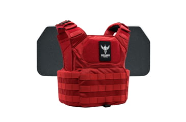 Image of Shellback Tactical Patriot Body Armor Kit with Level III+ Model P5mmSAO Armor Plates, Range Red, One Size, GSA-PATPC-P5MM-RD