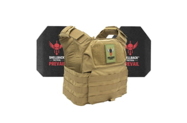 Image of Shellback Tactical Patriot Level III Steel Plates Armor Kit, Coyote, One Size, GSA-PATPC-AR1000-CT