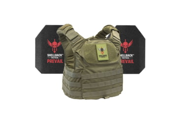 Image of Shellback Tactical Patriot Level III Steel Plates Armor Kit, Ranger Green, One Size, GSA-PATPC-AR1000-RG
