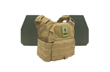 Image of Shellback Tactical Patriot Level IV Body Armor Kit with Model L410 Plates, Coyote, One Size, GSA-PATPC-L410-CT