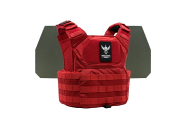 Image of Shellback Tactical Patriot Level IV Body Armor Kit with Model L410 Plates, Range Red, One Size, GSA-PATPC-L410-RD