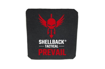 Image of Shellback Tactical Prevail Series 4S17 Level IV Single Curve 6 x 6 Hard Armor Plate, Black, 6 x 6, SBT-4S17-6-6-BK