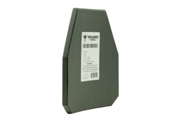 Image of Shellback Tactical Prevail Series Level IV 10 x 12 Swimmers Cut Hard Armor Plate, Black, 10 x 12, SBT-L410-10-12-RG