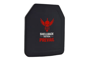 Image of Shellback Tactical Prevail Series SAPI Sized Stand Alone Level III+ Hard Armor Plate, Black, Small, SBT-H3101-SAPI-SM