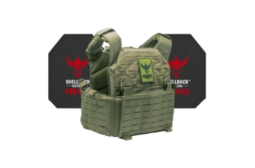 Image of Shellback Tactical Rampage 2.0 Active Shooter Kit with Level IV Model 4S17 Armor Plates, Ranger Green, One Size, SBT-9031-4S17-RG