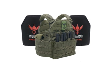 Image of Shellback Tactical SF Lightweight Armor System with Level III+ H3101 Plates, Ranger Green, Small, GSA-SF-H3101-RG-SM