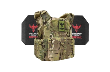 Image of Shellback Tactical Shield 2.0 Level III Steel Plates Armor Kit, Multicam, One Size, SBT-9011-AR1000-MC