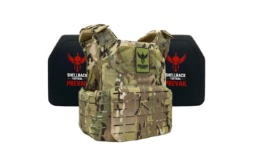 Image of Shellback Tactical Shield 2.0 Lightweight Level IV Ceramic Plates Armor Kit, Multicam, One Size, SBT-9011-4SICMH-MC