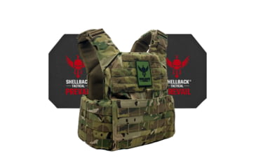 Image of Shellback Tactical Skirmish Active Shooter Kit with Level IV Model 4S17 Armor Plates, Multicam, One Size, SBT-9020-4S17-MC