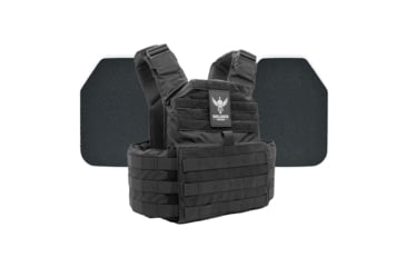 Image of Shellback Tactical Skirmish Body Armor Kit with Level III+ Model P5mmSAO Plates, Black, One Size, SBT-9020-P5MM-BK