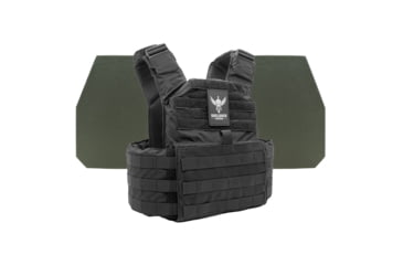 Image of Shellback Tactical Skirmish Level IV Body Armor Kit with Model L410 Plates, Black, One Size, SBT-9020-L410-BK