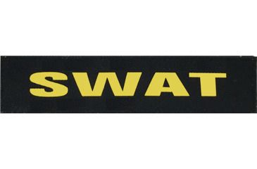 Image of Shellback Tactical SWAT ID-Placard, Hook Back, 1 x 5inch, Gold on Black, One Size Fits Most SBT-X213231A-SWT-GB