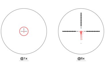 Image of Shepherd Scopes 1-6x24 Phantom Rifle Scope, T1 Reticle, Black anodized TAC0001
